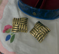 Square HUGE Clip On Earrings